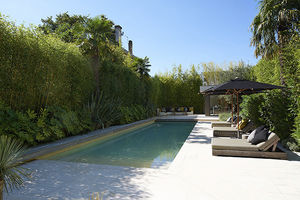 piscina seminterrata / in ceramica / da esterno
