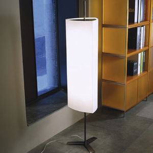 lampada da terra / moderna / in tessuto / in nichel