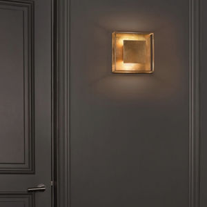 applique moderna / in metallo / LED / quadrata