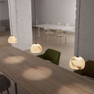 lampada a sospensione / moderna / in alabastro / LED