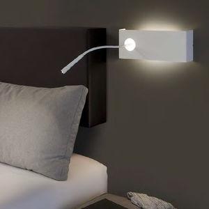 applique moderna / in metallo / LED / rettangolare