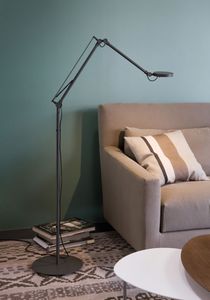 lampada da terra / moderna / in metallo / orientabile