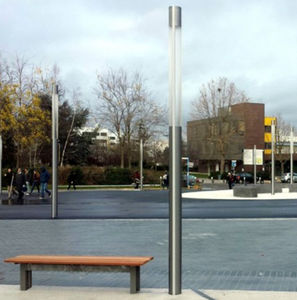 colonna luminosa moderna / in ghisa di alluminio / in PMMA / LED