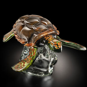 scultura in vetro soffiato