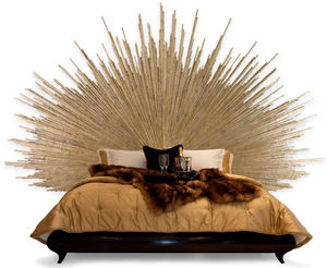 testiera per letto matrimoniale / design originale / in legno