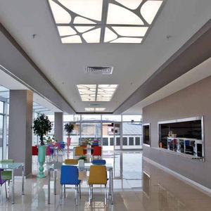 luce da incasso a soffitto / LED / quadrata / in lamiera d'acciaio