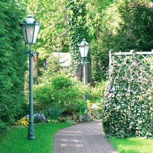lampione da giardino / classico / in metallo / LED