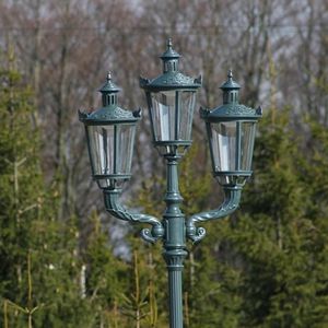 lampione da giardino / classico / in metallo / LED
