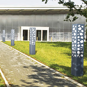 lampioncino da giardino / moderno / in metallo / LED
