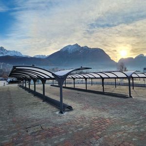 pensilina per biciclette modulare 1