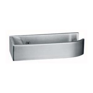 maniglia per porta / in acciaio inox / moderna / finitura spazzolata