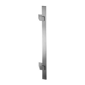 maniglia a tirante per porta / in acciaio inox / moderna / finitura spazzolata