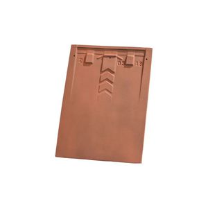 tegola piana / in terracotta / marrone / grigia