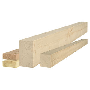 trave in legno massiccio / a sezione rettangolare / per solaio