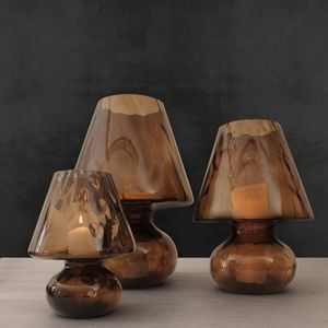 portacandela in legno