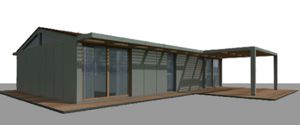 casa prefabbricata / moderna / con struttura in legno / in legno