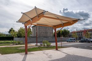 tensostruttura su ossatura in legno 1