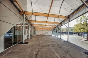 tensostruttura su ossatura in legno 1