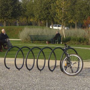 rastrelliera per biciclette a pavimento