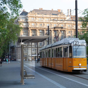 pensilina per fermata d'autobus in alluminio