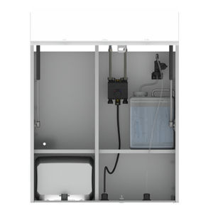 mobile pensile per bagno con specchio con dispenser di sapone
