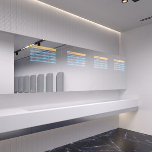 mobile da bagno con dispenser di sapone 1