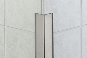 profilo di finitura in acciaio inox