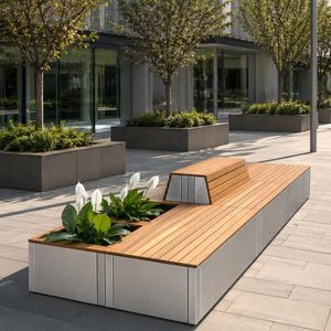 panca per spazi pubblici design industriale