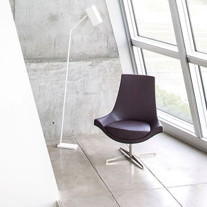 sedia moderna / imbottita / girevole / con base a stella