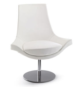 sedia moderna / imbottita / girevole / con base centrale