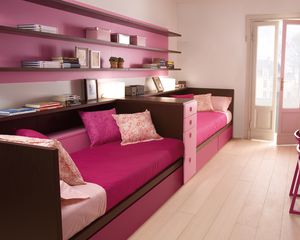 letto singolo / moderno / con testiera / per bimba