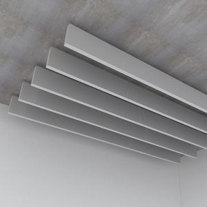 baffle acustico in acciaio / sospeso / rettangolare / decorativo