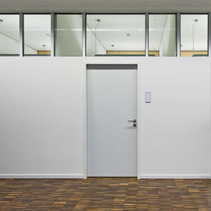 parete fissa / in vetro / in alluminio / per open space