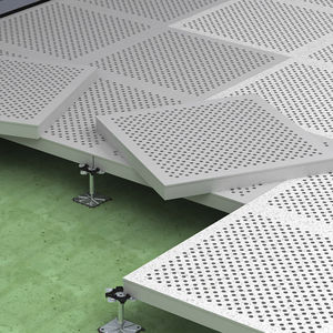 pavimento sopraelevato in alluminio / in laminato / ignifugo / da interno