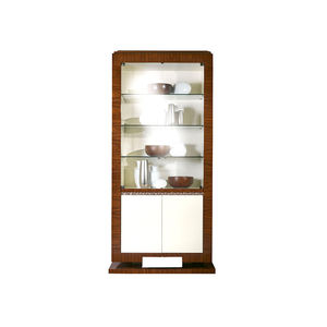 credenza con alzata classica / in legno / in vetro