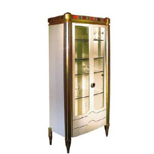 credenza con alzata classica / in legno / in vetro