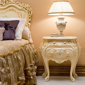 comodino in stile / in legno / rettangolare / per hotel