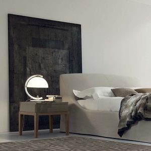 comodino moderno / in legno laccato / in quercia / in noce