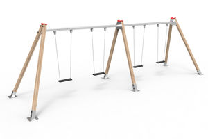 altalena in legno / per parco giochi / multipla
