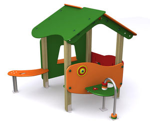struttura ludica per parco giochi / in legno / in HPL