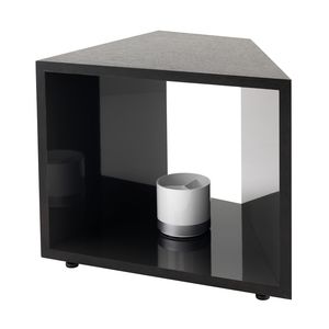 tavolo d'appoggio moderno / impiallacciato in legno / in laminato / con supporto in legno