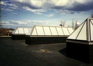 copertura vetrata in metallo
