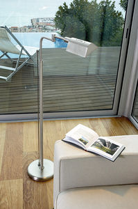 lampada da terra / moderna / in ottone / in acciaio