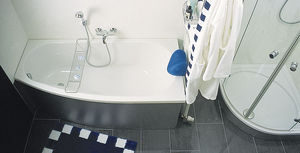vasca da bagno d'angolo