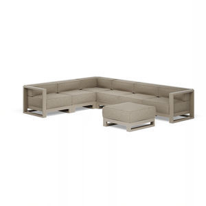 set lounge da giardino in alluminio laccato 1