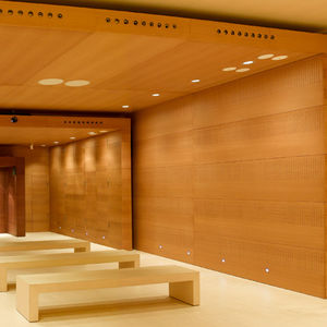 controsoffitto in legno / in pannelli / acustico / ignifugo