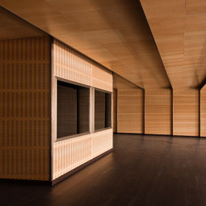 controsoffitto in legno / in pannelli / acustico / ignifugo