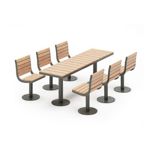 set tavolo e sedia contemporaneo