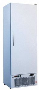 congelatore ad armadio / in acciaio inox / bianco
