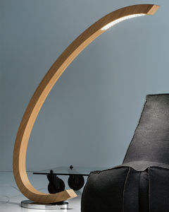 lampada da terra / design originale / in metallo / in cristallo